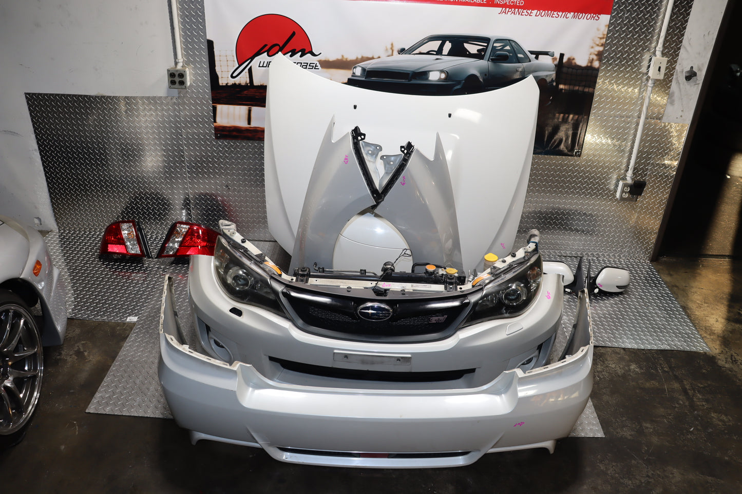 JDM 2008 - 2014 SUBARU IMPREZA WRX STI GRB GVF SEDAN COMPLETE FRONT END NOSE CUT