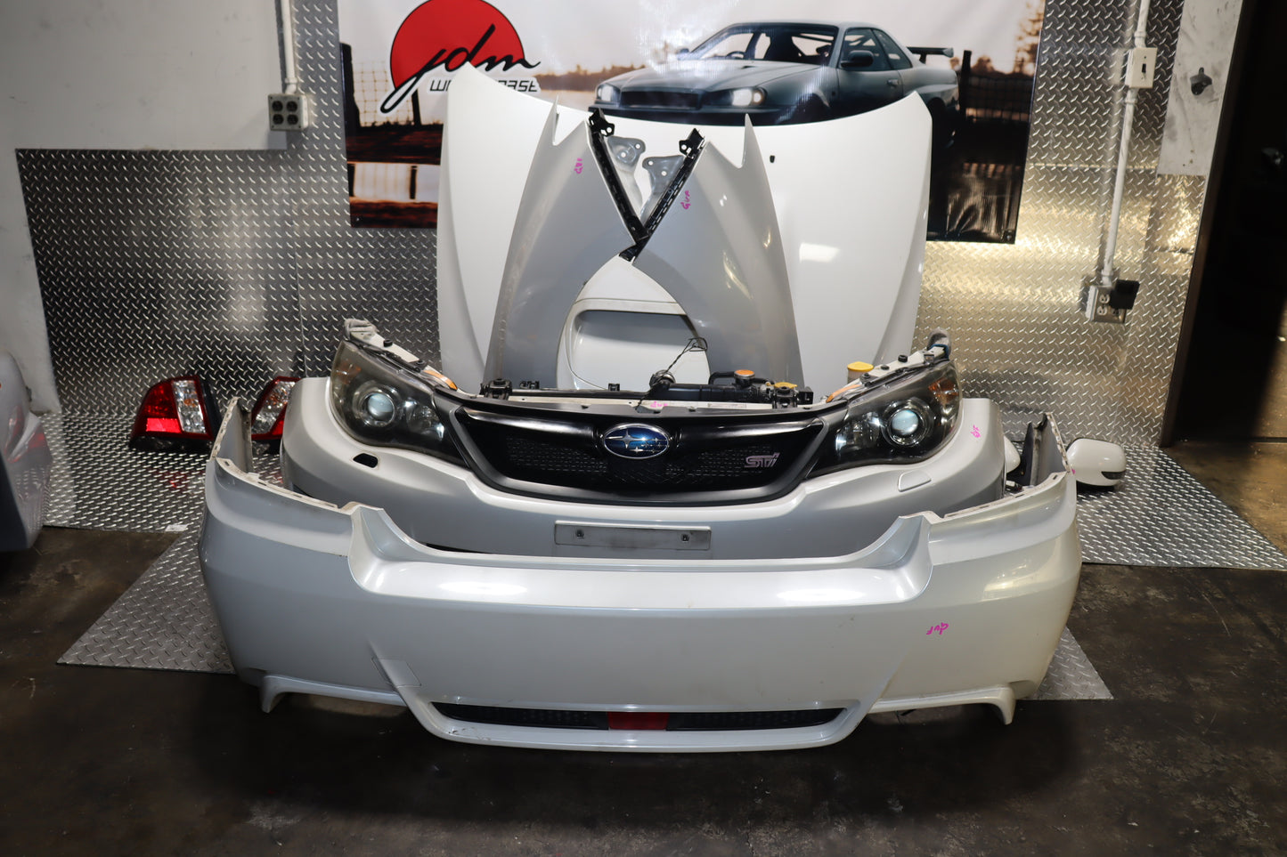 JDM 2008 - 2014 SUBARU IMPREZA WRX STI GRB GVF SEDAN COMPLETE FRONT END NOSE CUT