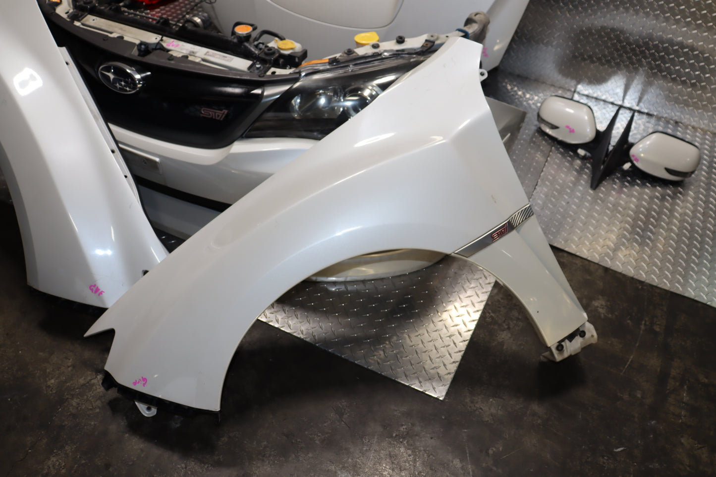 JDM 2008 - 2014 SUBARU IMPREZA WRX STI GRB GVF SEDAN COMPLETE FRONT END NOSE CUT