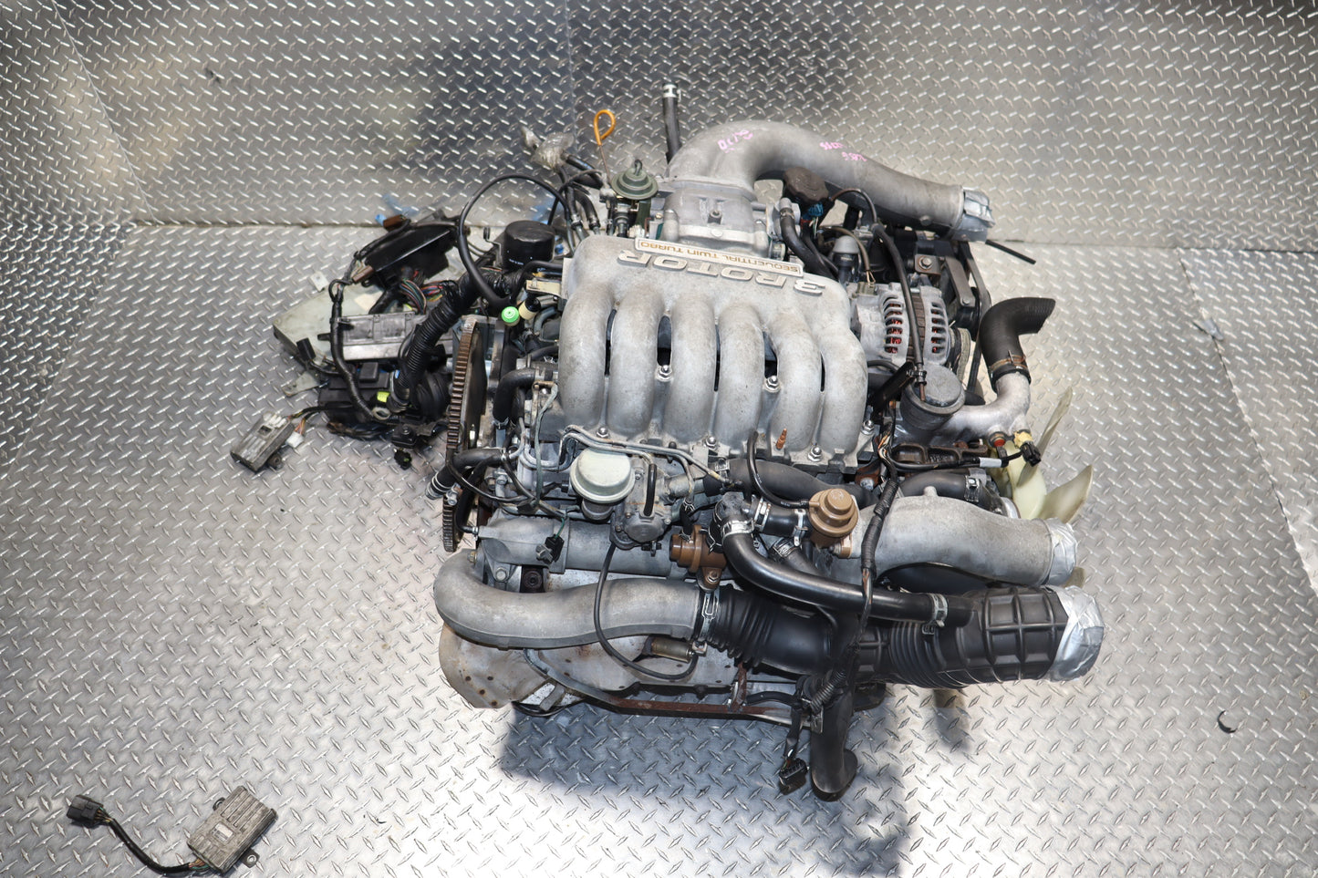 JDM 20B REW 3 ROTOR Twin-Turbo Mazda EUNOS COSMO Engine 90-95 AT Transmission ROTARY ENGINE