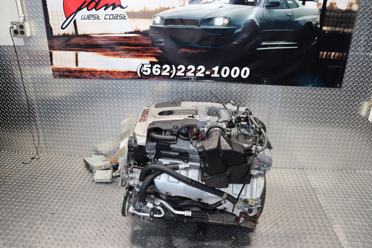JDM RB25DE MOTOR NEO STRAIGHT 6 NON TURBO TWIN CAM 2.5L COMPLETE ENGINE