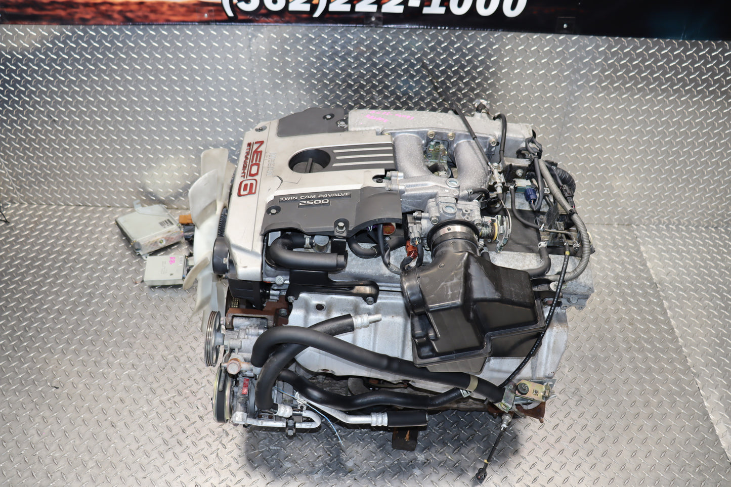 JDM RB25DE MOTOR NEO STRAIGHT 6 NON TURBO TWIN CAM 2.5L COMPLETE ENGINE