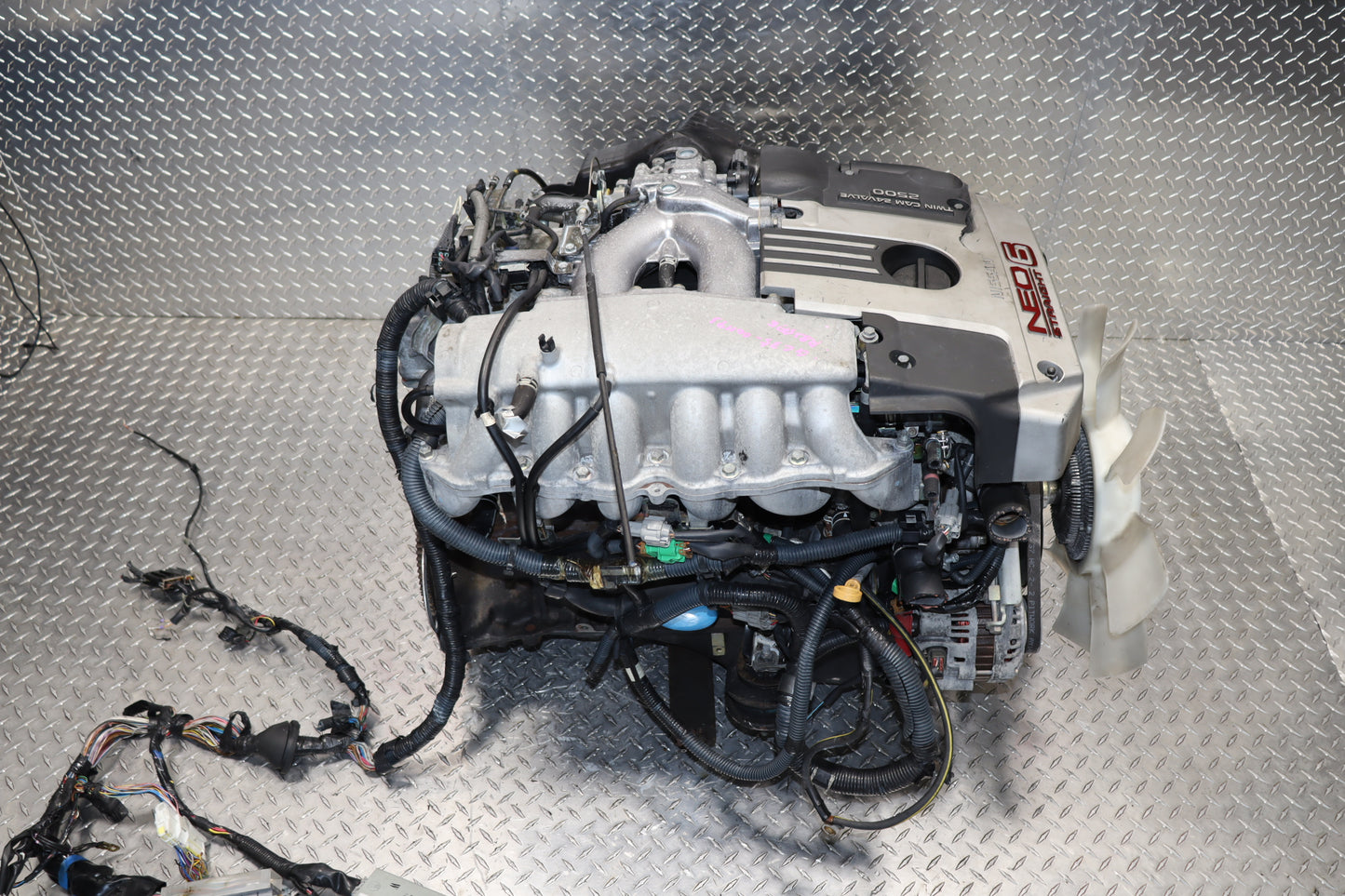 JDM RB25DE MOTOR NEO STRAIGHT 6 NON TURBO TWIN CAM 2.5L COMPLETE ENGINE