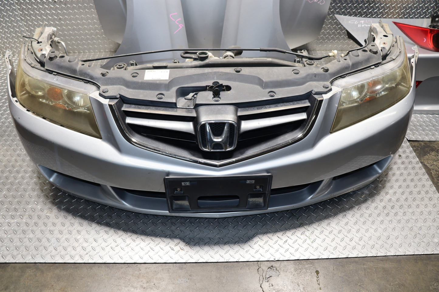 JDM 2004 - 2008 HONDA ACCORD CL7 ACURA TSX SILVER COMPLETE FRONT END NOSE CUT CONVERSION