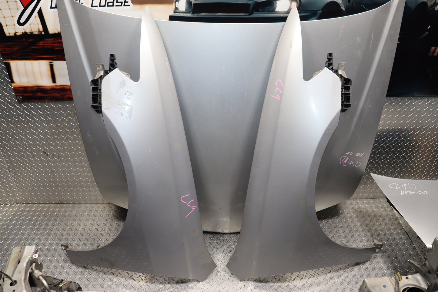 JDM 2004 - 2008 HONDA ACCORD CL7 ACURA TSX SILVER COMPLETE FRONT END NOSE CUT CONVERSION