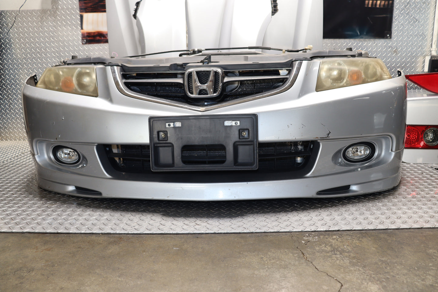 JDM 2004 - 2008 HONDA ACCORD CL7 ACURA TSX SILVER COMPLETE FRONT END NOSE CUT REAR CONVERSION