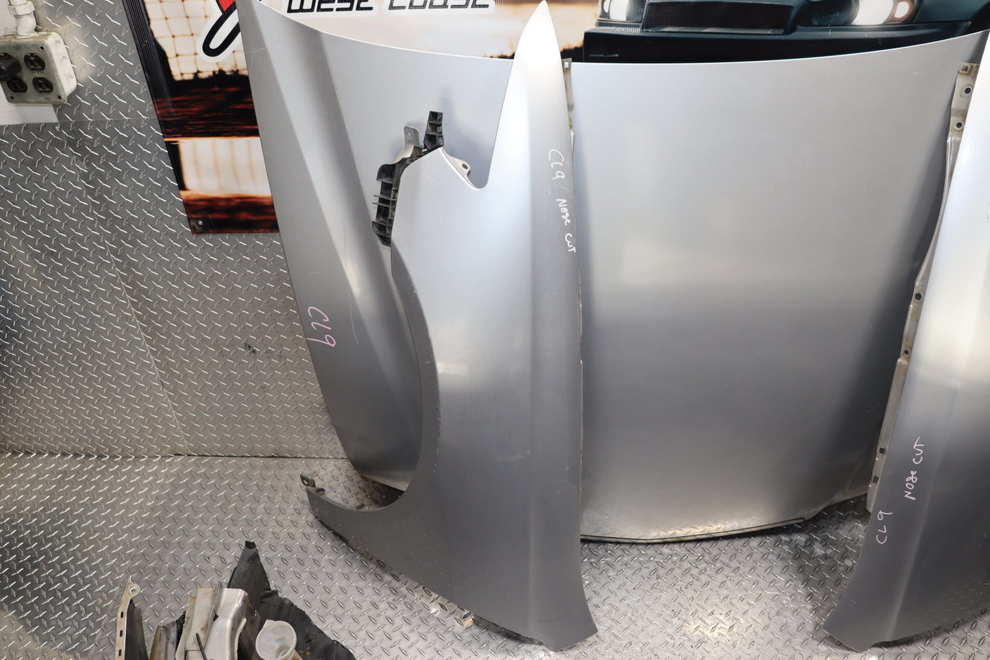 JDM 2004 - 2008 HONDA ACCORD CL7 ACURA TSX SILVER COMPLETE FRONT END NOSE CUT REAR CONVERSION