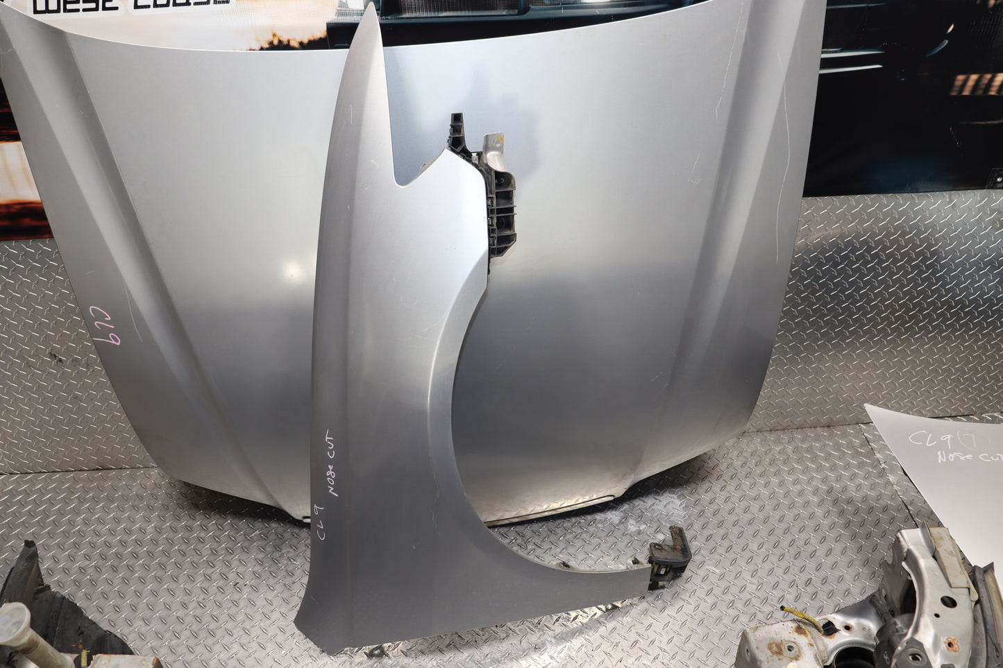 JDM 2004 - 2008 HONDA ACCORD CL7 ACURA TSX SILVER COMPLETE FRONT END NOSE CUT REAR CONVERSION
