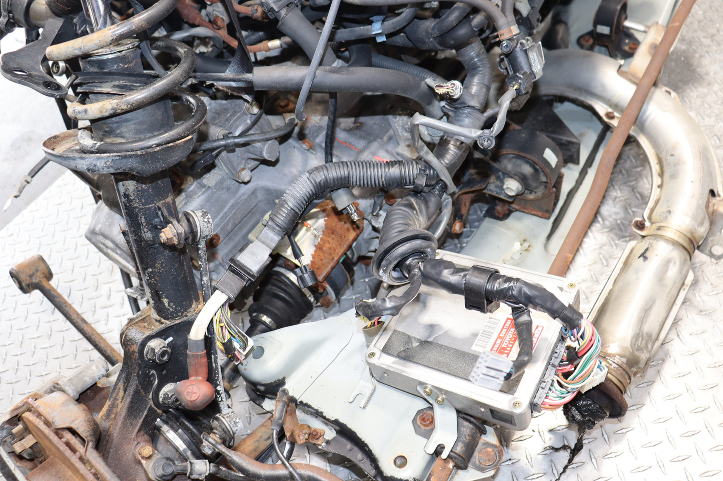 JDM TOYOTA MR2 GTS SW20 3SGTE E153 COMPLETE POWERTRAIN REAR SUBFRAME AXLES