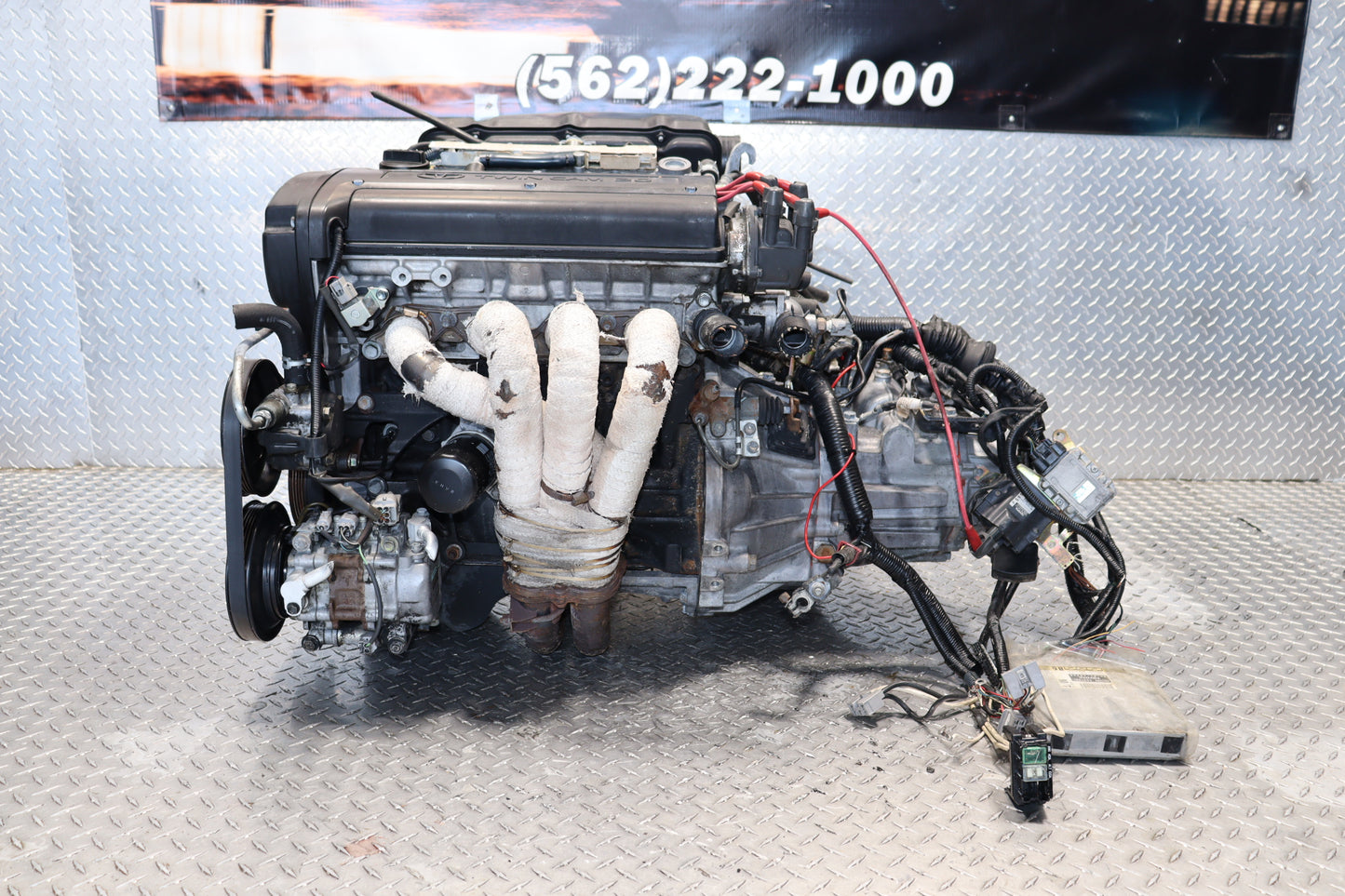 JDM 4AGE BLACKTOP 20Valve 1.6L AE111 AE86 COROLLA 5 SPEED MT ENGINE TESTED✔