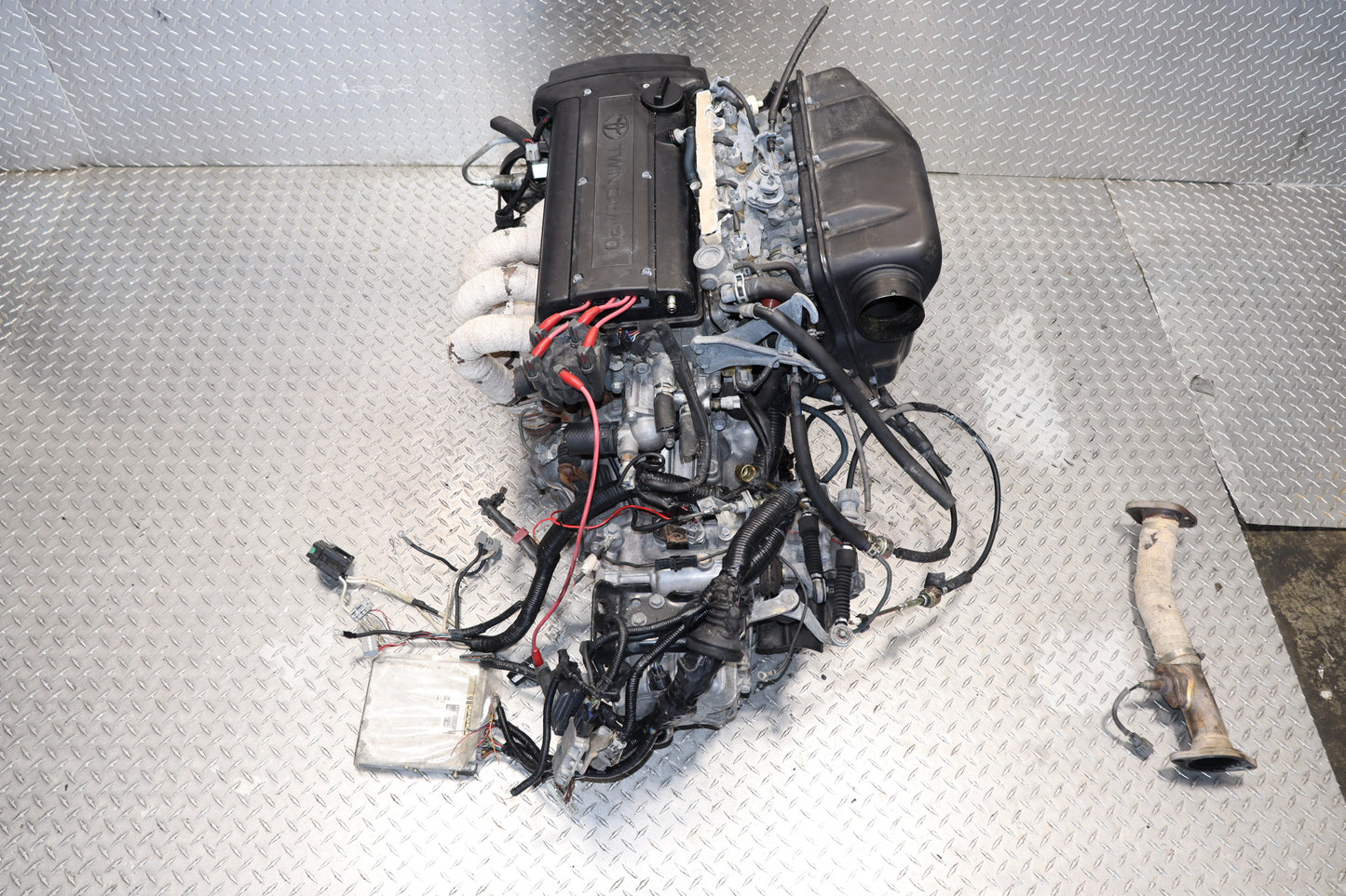 JDM 4AGE BLACKTOP 20Valve 1.6L AE111 AE86 COROLLA 5 SPEED MT ENGINE TESTED✔