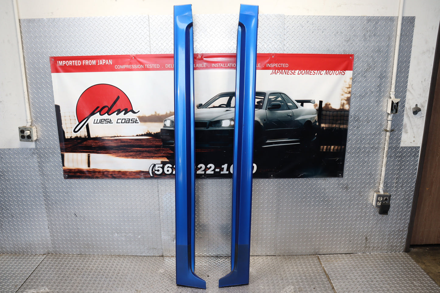 JDM BLUE SUBARU IMPREZA WRX STI SEDAN 2008 - 2014 GRB GVF COMPLETE FRONT END NOSE CUT ASSEMBLY