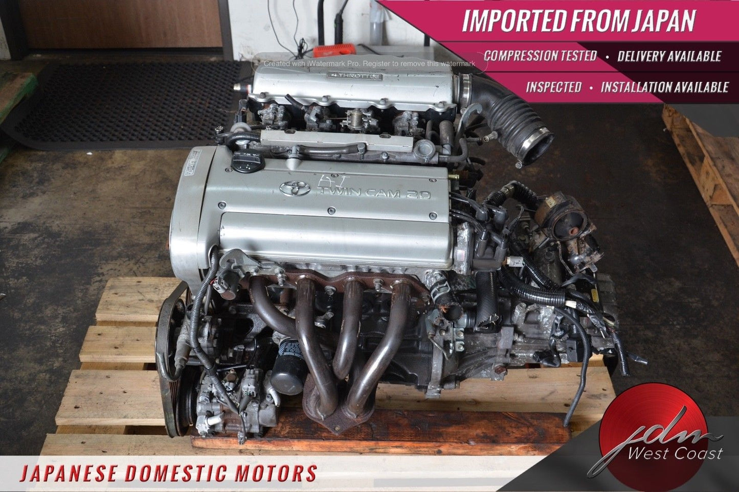 JDM 4AGE 20 Valve SILVER-TOP Corolla Ae111 1.6L 5spd Manual Trans 4A-GE