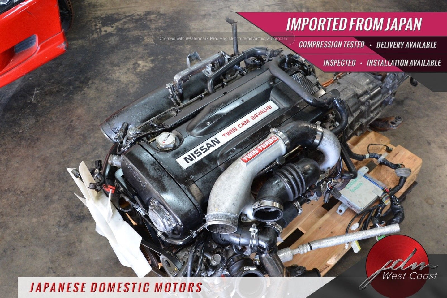 JDM RB26DETT Nissan Skyline GT-R R32 Engine 2.6L Twin-Turbo 5spd MT Awd Ecu