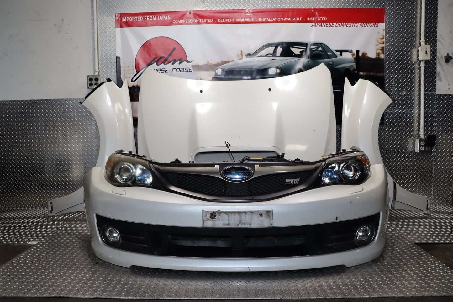 JDM 2008 - 2014 SUBARU IMPREZA WRX STI GRB GVF HATCH COMPLETE FRONT END NOSE CUT