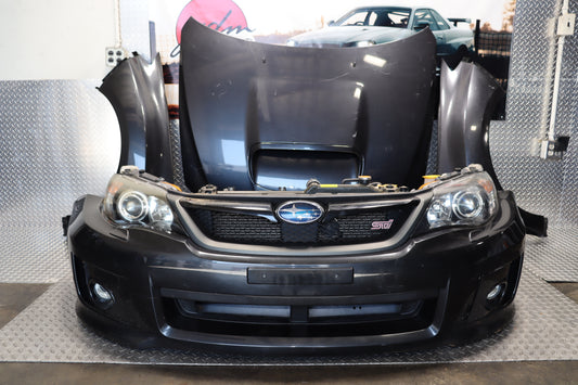 JDM 2008 - 2014 SUBARU IMPREZA WRX STI SEDAN GRB GVF COMPLETE FRONT END NOSE CUT ASSEMBLY