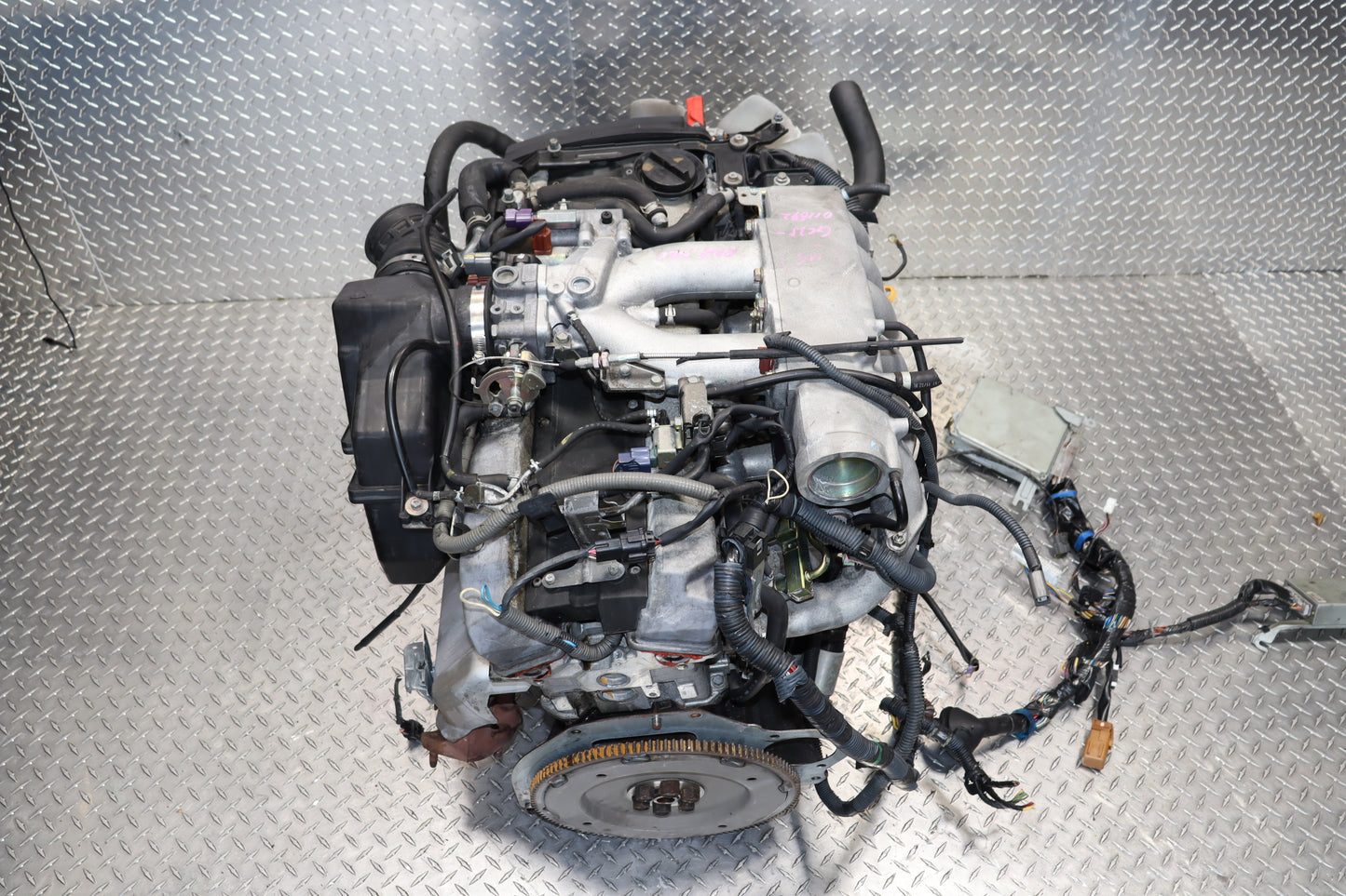 JDM RB25DE NEO STRAIGHT 6 DOHC 2.5L NON TURBO COMPLETE ENGINE WIRING ECU