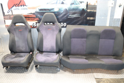 JDM SUBARU IMPREZA WRX STI S202 BUGEYE COMPLETE FRONT AND REAR SEATS LIMITED EDITION