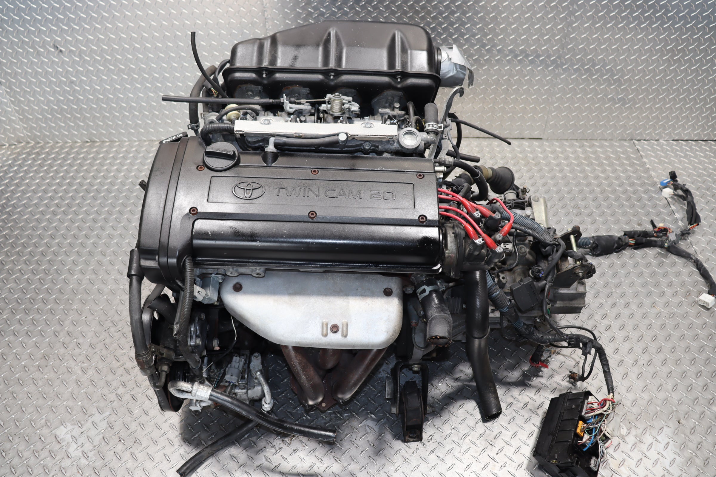 JDM 4AGE BLACKTOP ENGINE 20 Valve 1.6L AE111 AE86 COROLLA 6 SPEED MT W ...