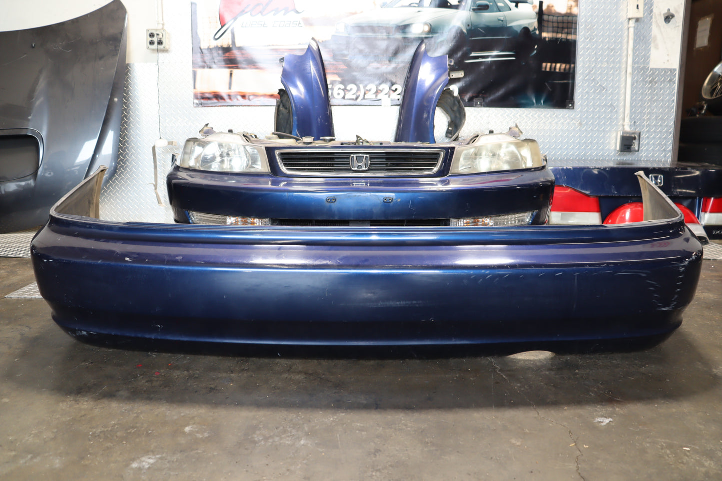 JDM 1996-2000 Honda Domani Acura EL Complete Front End Nose Cut Conversion OEM Front Clip Assembly