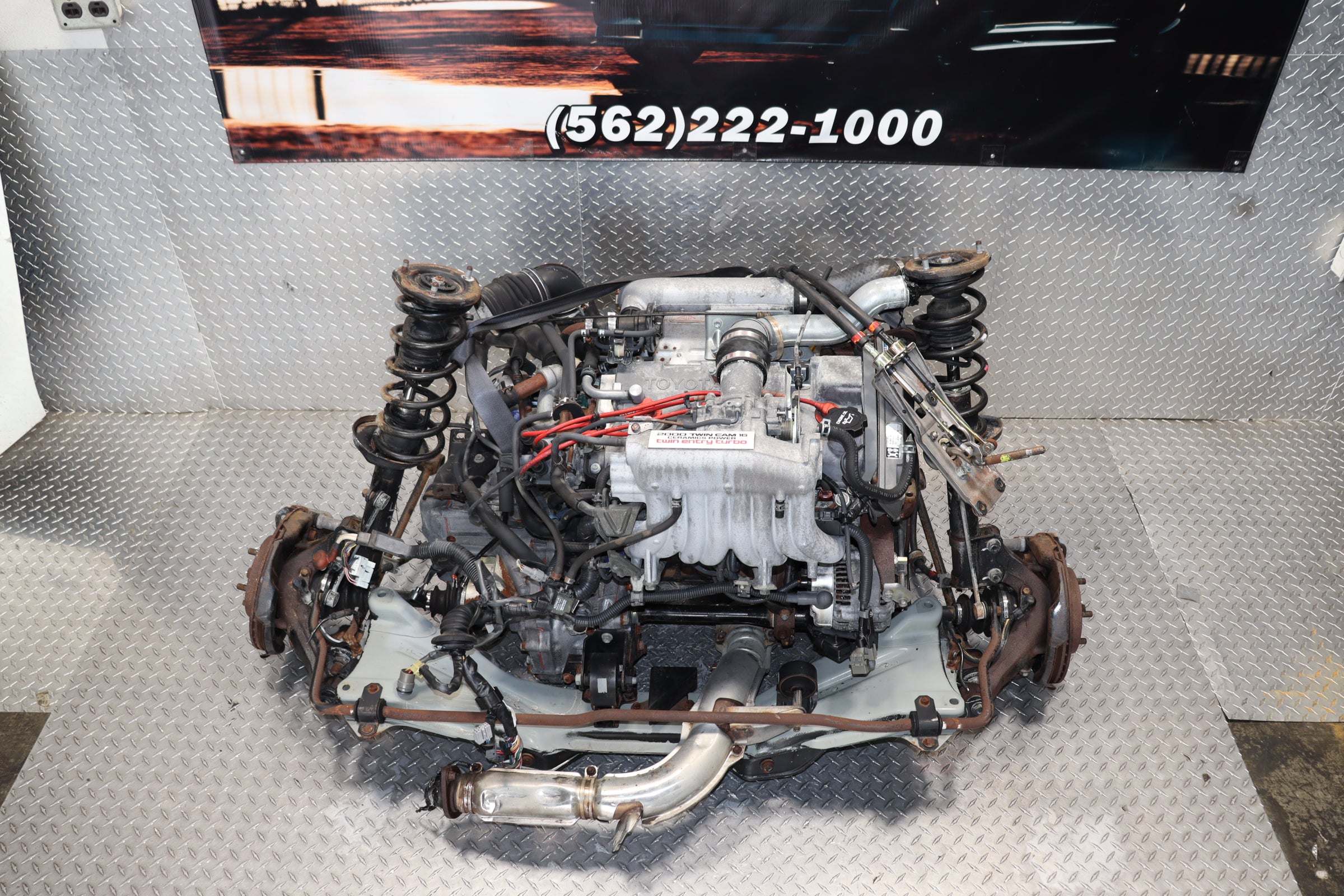 JDM TOYOTA MR2 GTS SW20 3SGTE E153 COMPLETE POWERTRAIN REAR SUBFRAME A ...