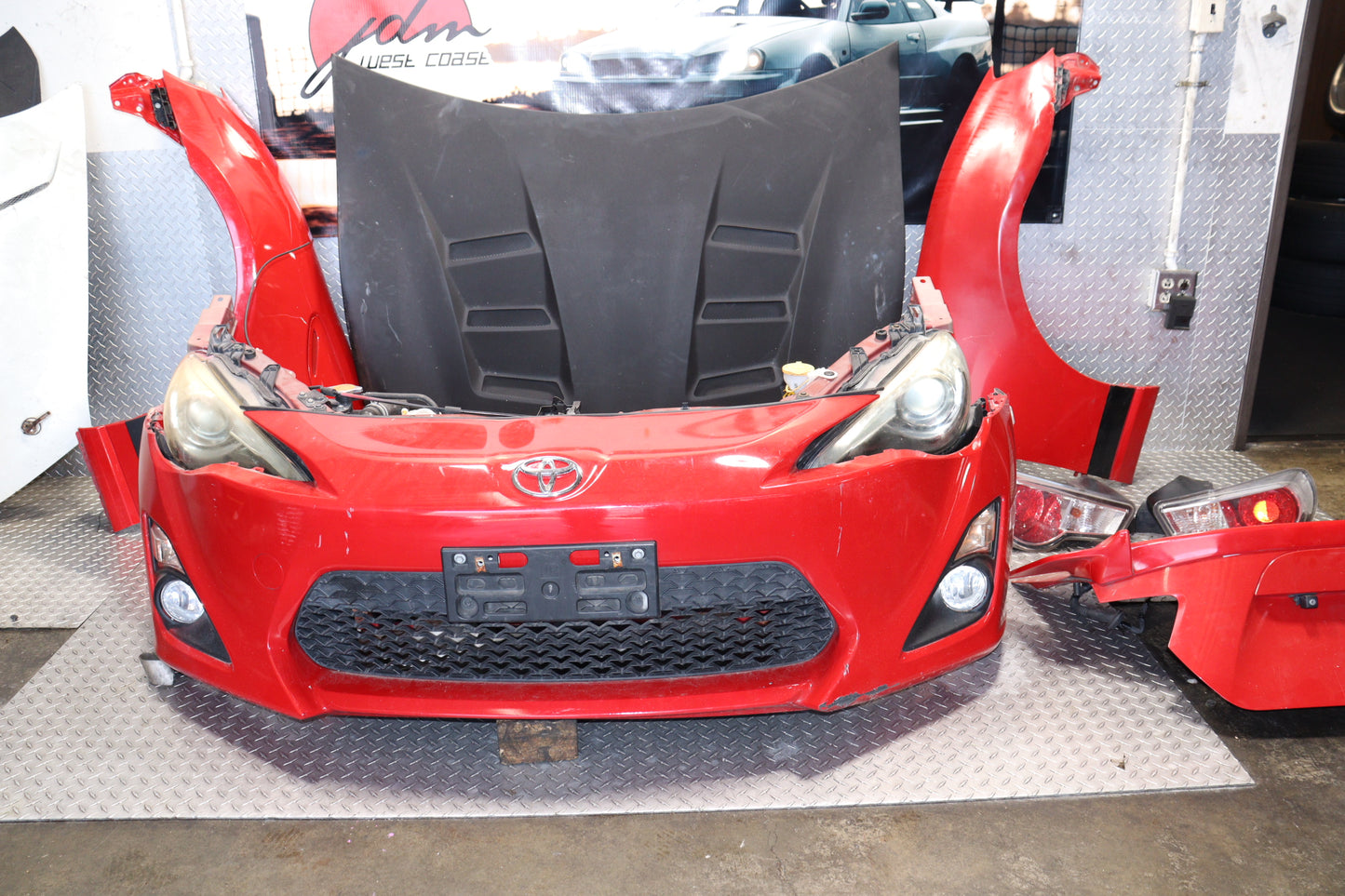 JDM 2013 - 2016 SCION TOYOTA FRS COMPLETE FRONT END NOSE CUT TOYOSHIMA HOOD
