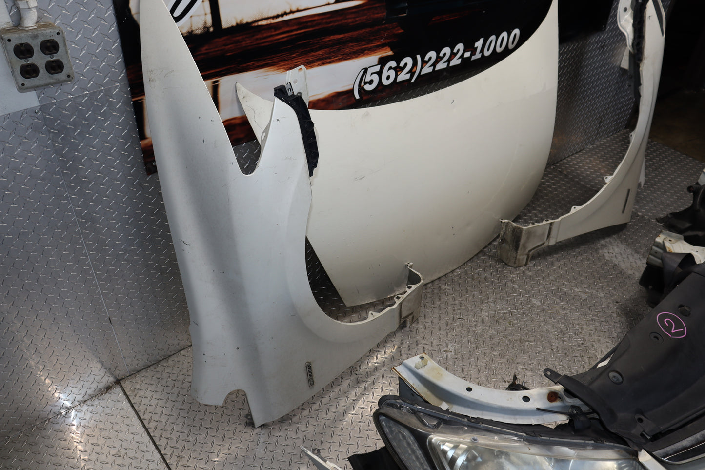 JDM HONDA CIVIC FD1 FD2 FD3 ACURA CSX FRONT NOSE CUT AND REAR END CONVERSION SWAP WHITE