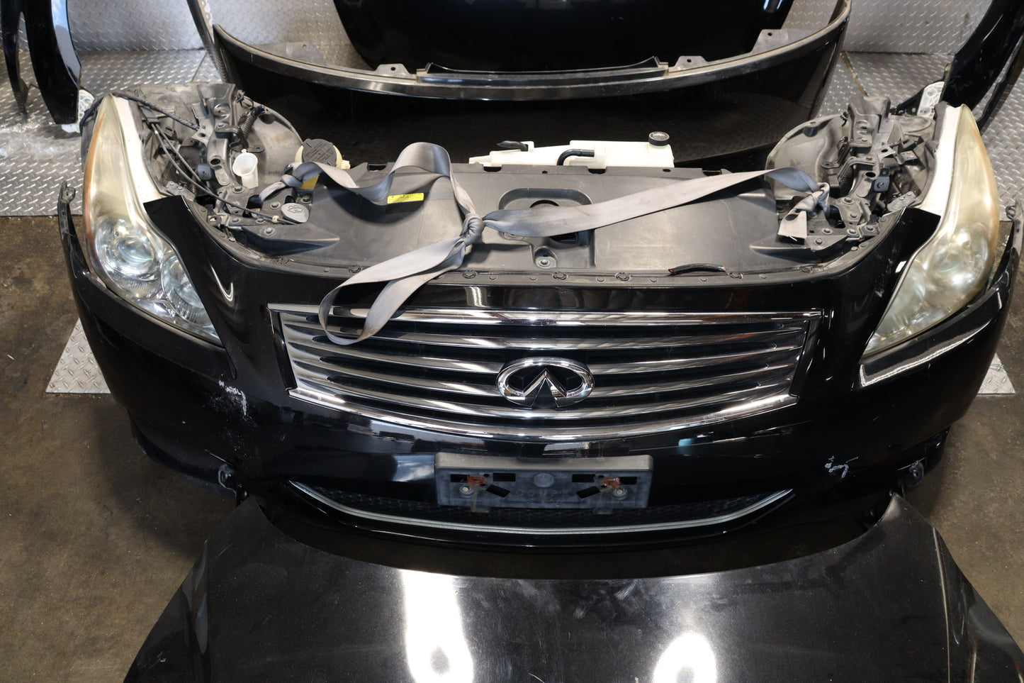 JDM 2010 - 2015 NISSAN SKYLINE V36 INFINITI G37 COMPLETE FRONT END NOSE CUT BLACK