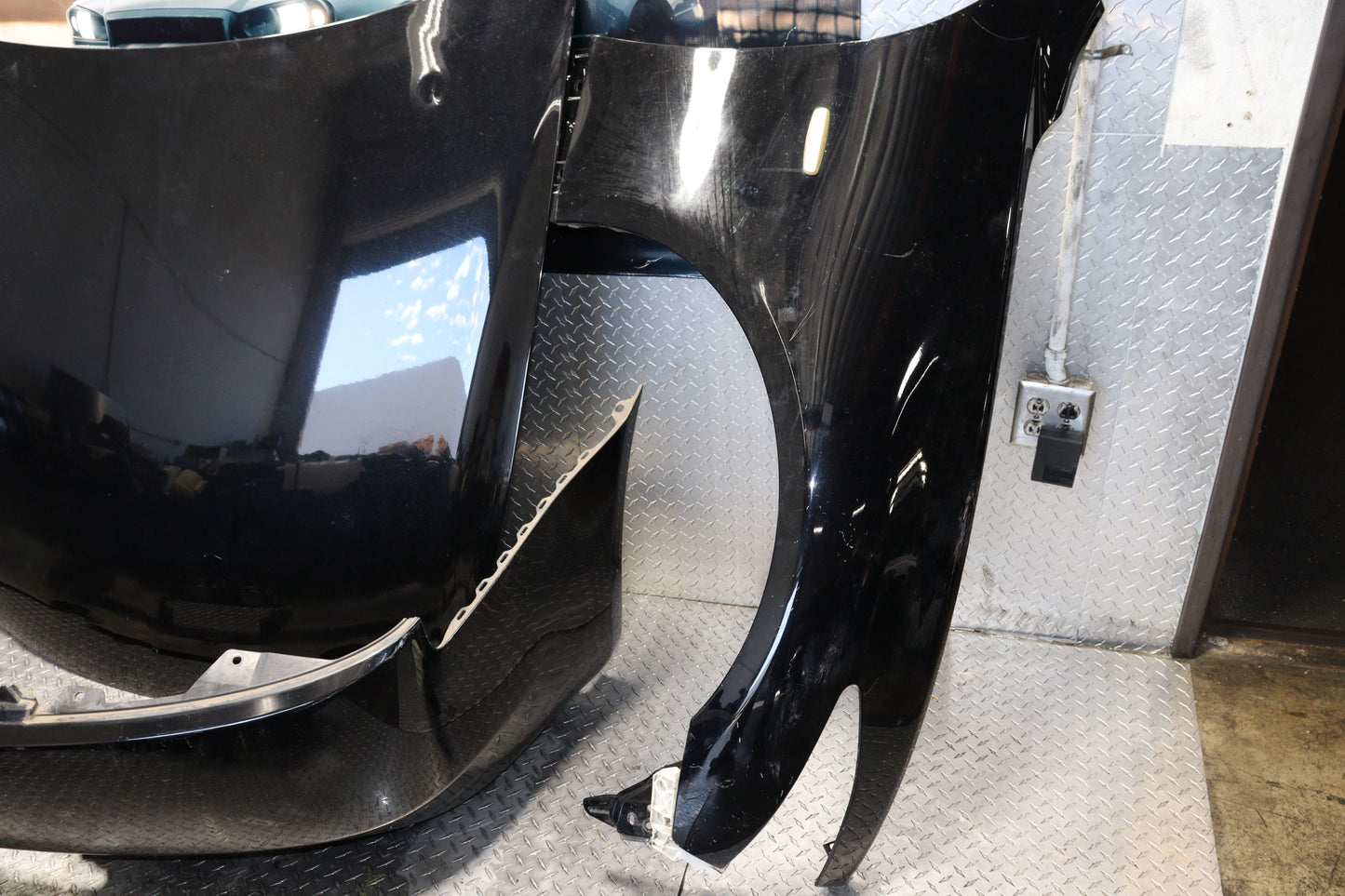 JDM 2010 - 2015 NISSAN SKYLINE V36 INFINITI G37 COMPLETE FRONT END NOSE CUT BLACK