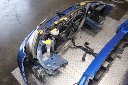 JDM 2008 - 2014 BLUE SUBARU IMPREZA WRX STI SEDAN GRB GVF COMPLETE FRONT END NOSE CUT ASSEMBLY