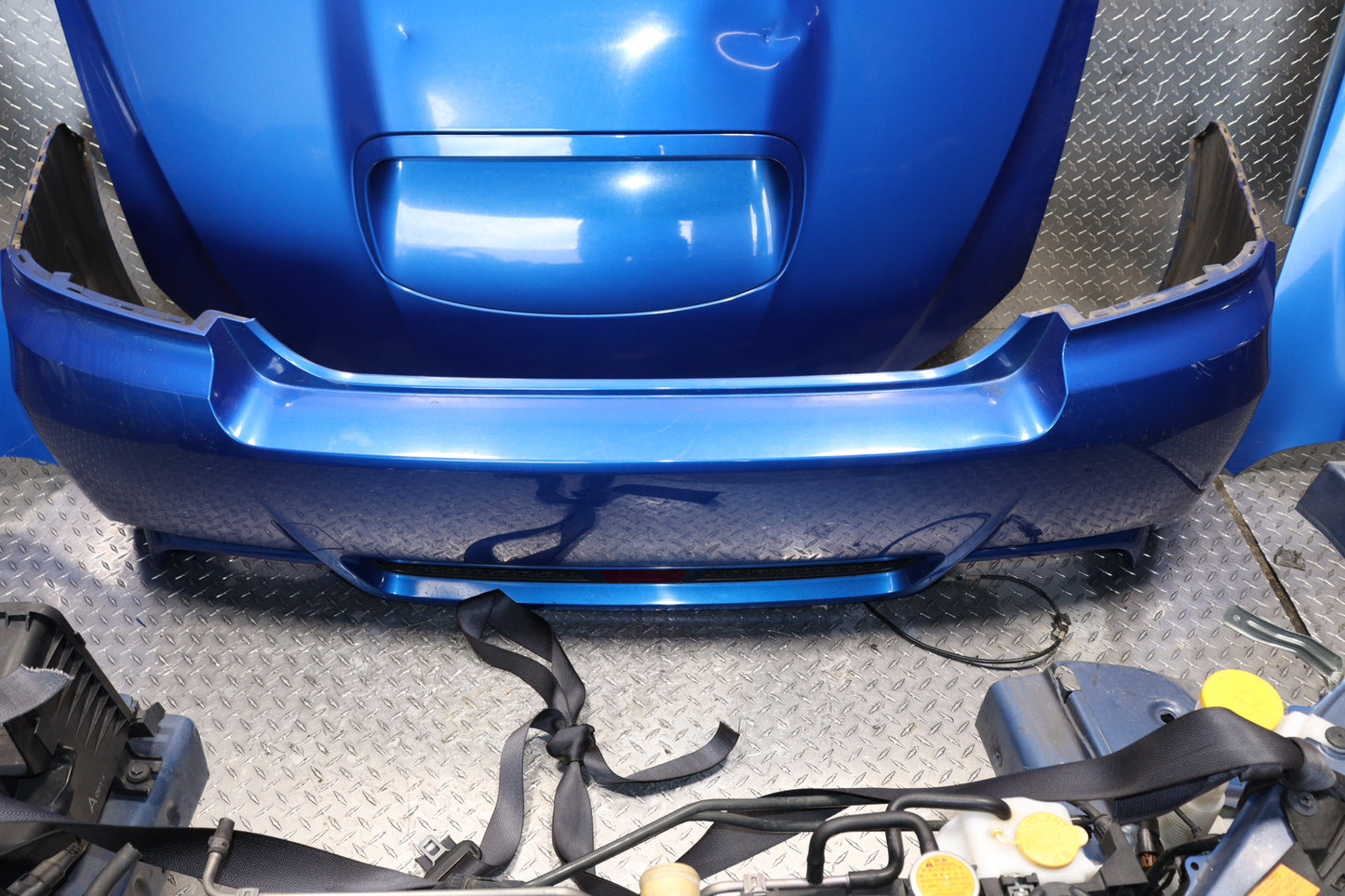 JDM 2008 - 2014 BLUE SUBARU IMPREZA WRX STI SEDAN GRB GVF COMPLETE FRONT END NOSE CUT ASSEMBLY