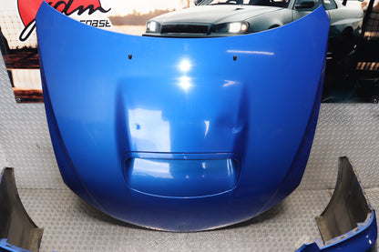 JDM 2008 - 2014 BLUE SUBARU IMPREZA WRX STI SEDAN GRB GVF COMPLETE FRONT END NOSE CUT ASSEMBLY