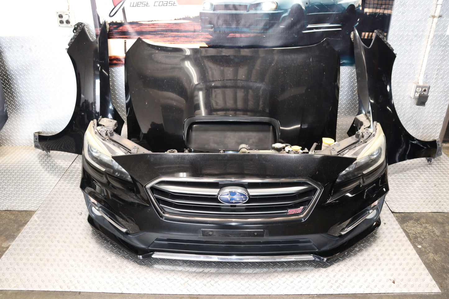 JDM SUBARU LEVORG 2014 - 2020 FA20 STI COMPLETE FRONT END NOSE CUT ASSEMBLY
