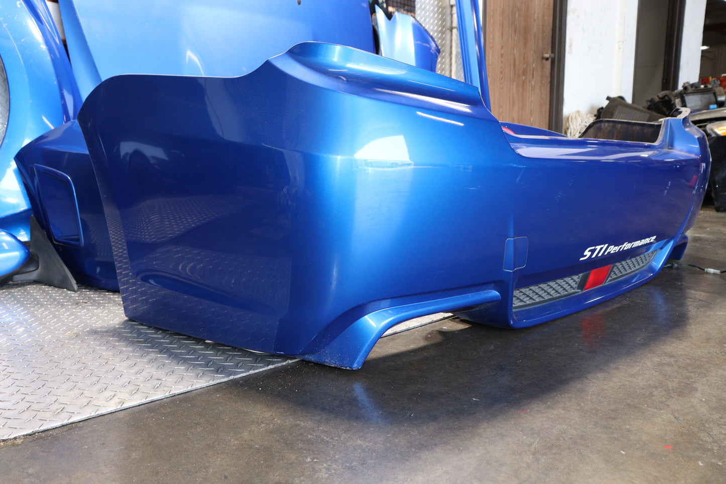 JDM BLUE SUBARU IMPREZA WRX STI SEDAN 2008 - 2014 GRB GVF COMPLETE FRONT END NOSE CUT ASSEMBLY