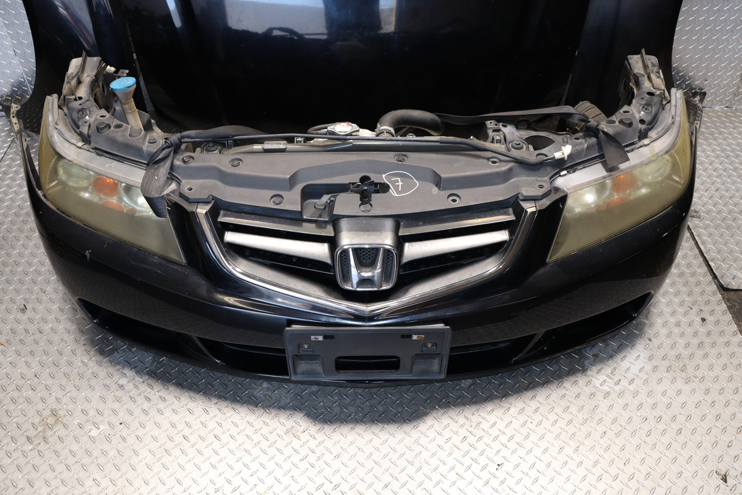 JDM 2004 - 2008 HONDA ACCORD CL7 ACURA TSX BLACK COMPLETE FRONT END NOSE CUT REAR CONVERSION