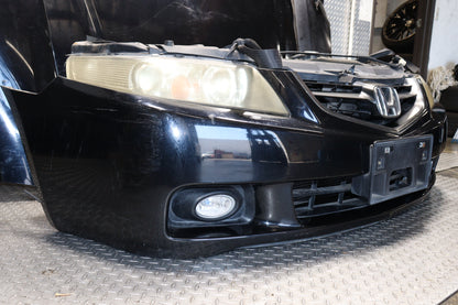 JDM 2004 - 2008 HONDA ACCORD CL7 ACURA TSX BLACK COMPLETE FRONT END NOSE CUT REAR CONVERSION