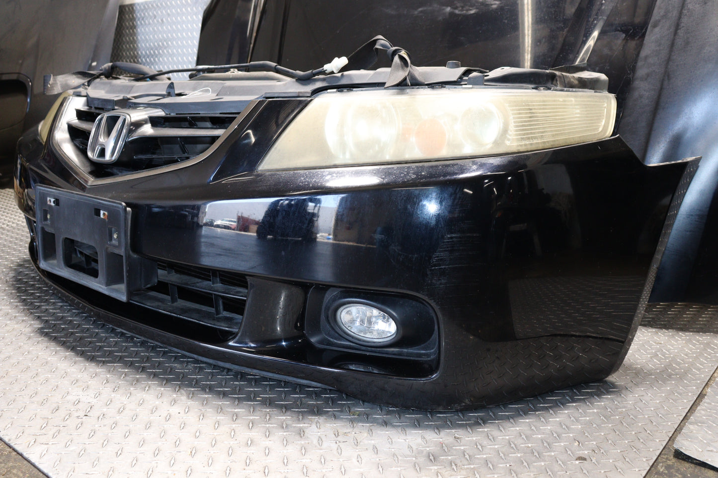 JDM 2004 - 2008 HONDA ACCORD CL7 ACURA TSX BLACK COMPLETE FRONT END NOSE CUT REAR CONVERSION