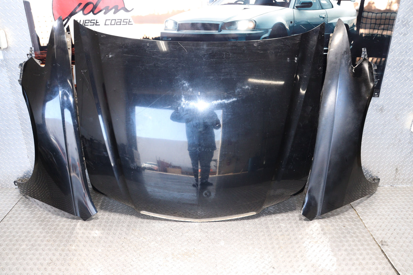 JDM 2004 - 2008 HONDA ACCORD CL7 ACURA TSX BLACK COMPLETE FRONT END NOSE CUT REAR CONVERSION
