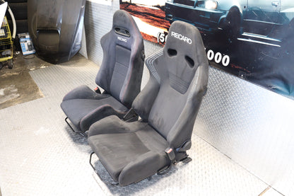 JDM DC5 Integra Type R Black Recaro Seats Pair OEM Honda Acura RSX ITR