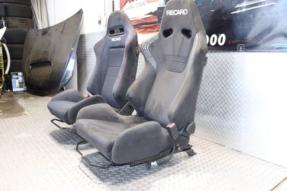 JDM DC5 Integra Type R Black Recaro Seats Pair OEM Honda Acura RSX ITR