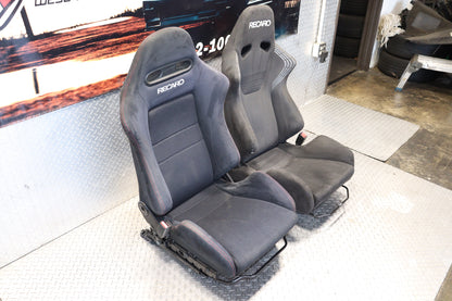 JDM DC5 Integra Type R Black Recaro Seats Pair OEM Honda Acura RSX ITR