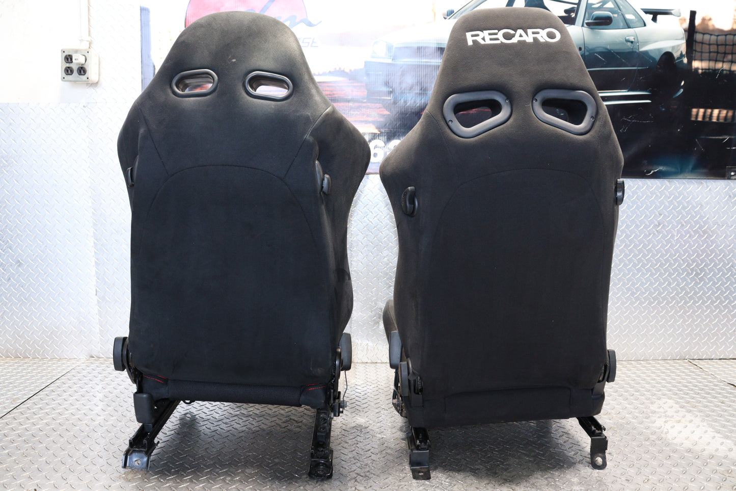 JDM DC5 Integra Type R Black Recaro Seats Pair OEM Honda Acura RSX ITR