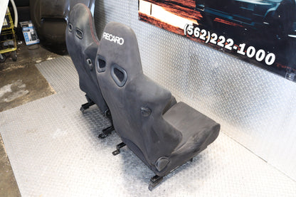 JDM DC5 Integra Type R Black Recaro Seats Pair OEM Honda Acura RSX ITR