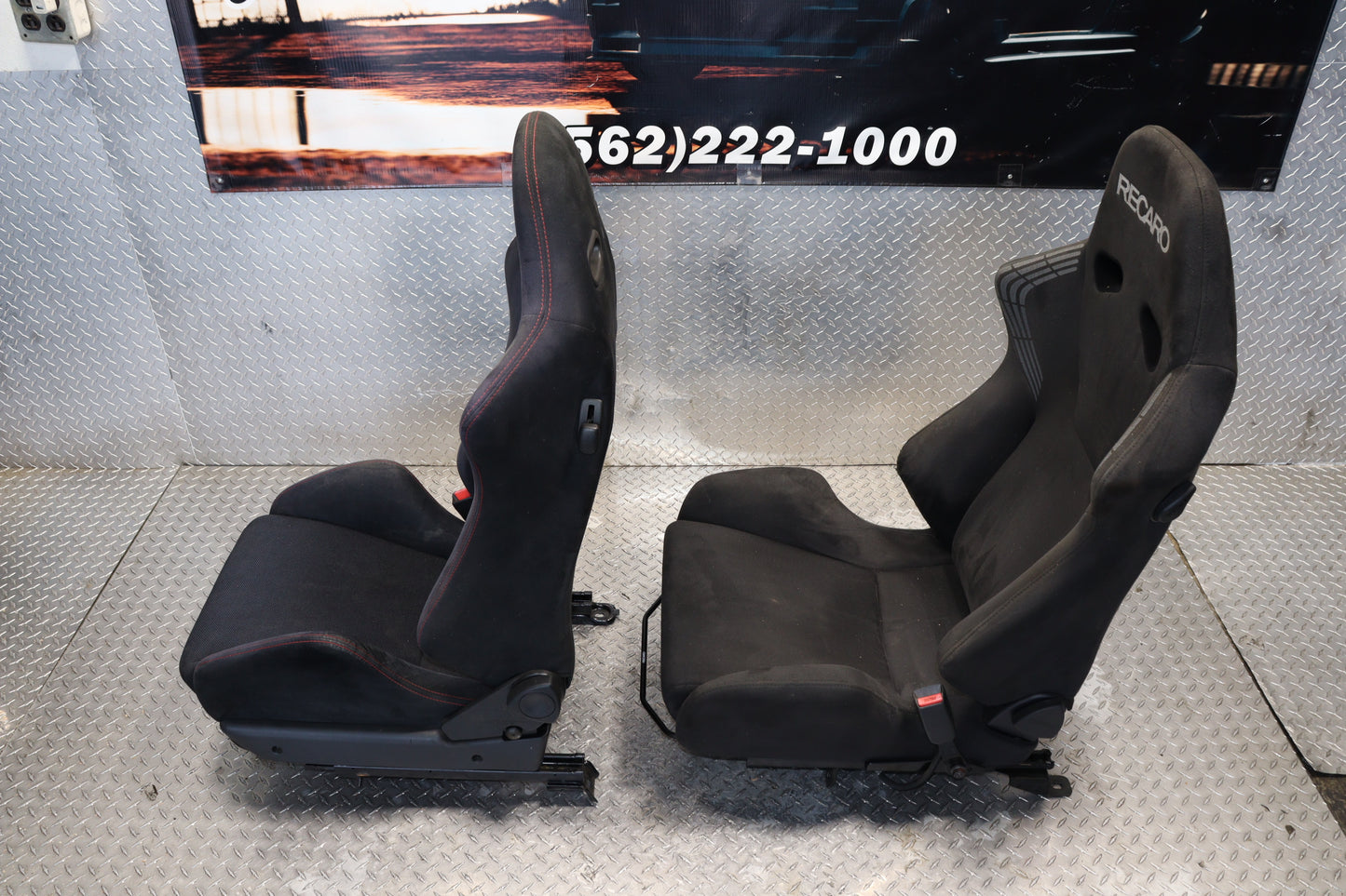 JDM DC5 Integra Type R Black Recaro Seats Pair OEM Honda Acura RSX ITR
