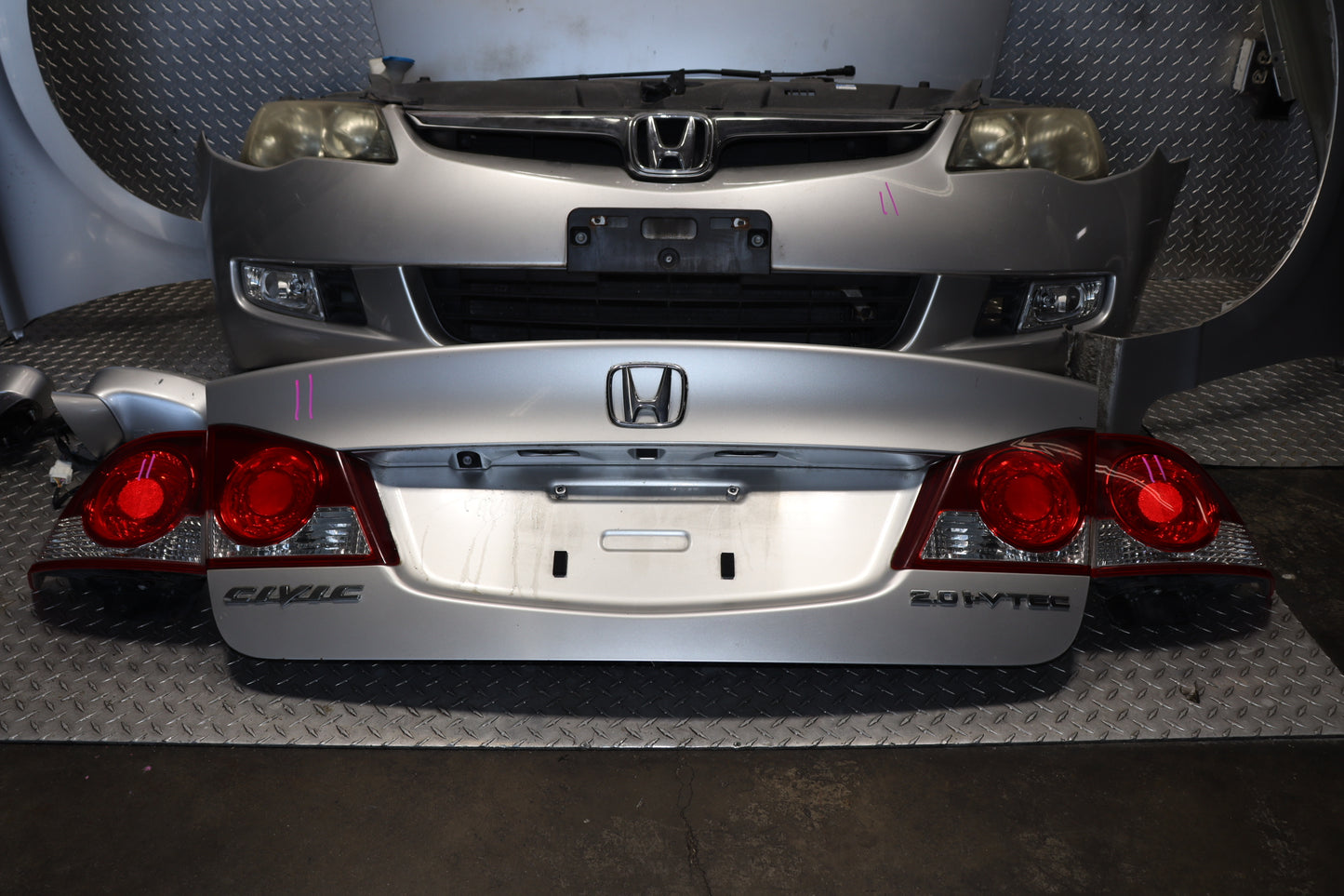JDM 2006-2008 Acura CSX Complete Front End Conversion Nose Cut for Honda Civic FD
