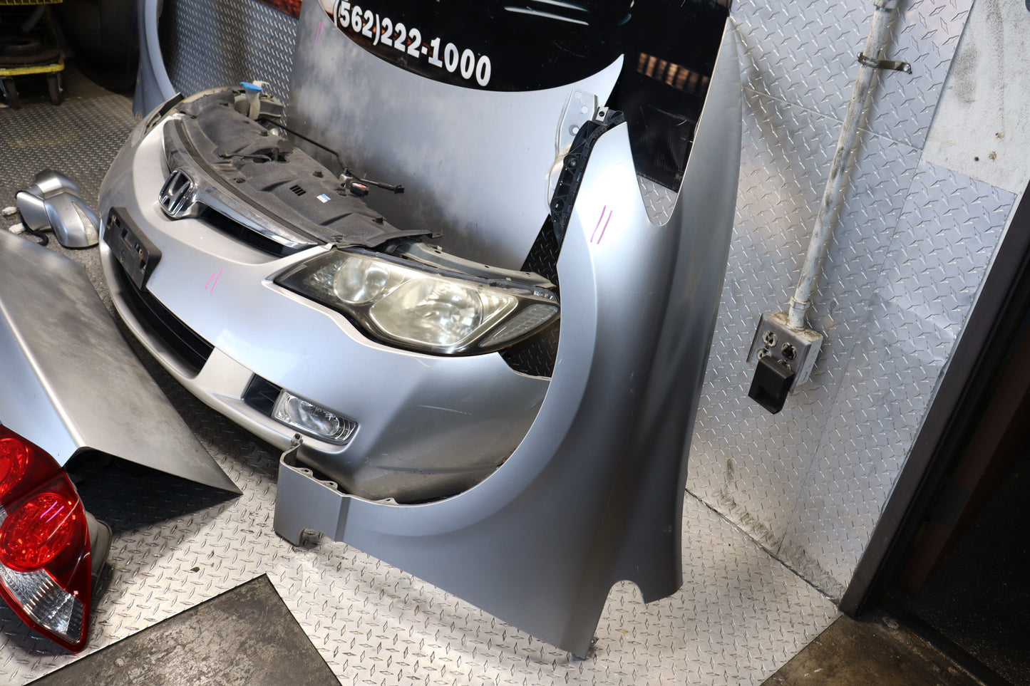 JDM 2006-2008 Acura CSX Complete Front End Conversion Nose Cut for Honda Civic FD