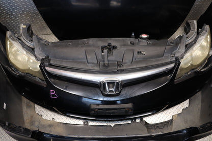 JDM 2006-2008 Acura CSX Complete Front End Conversion Nose Cut for Honda Civic FD BLACK