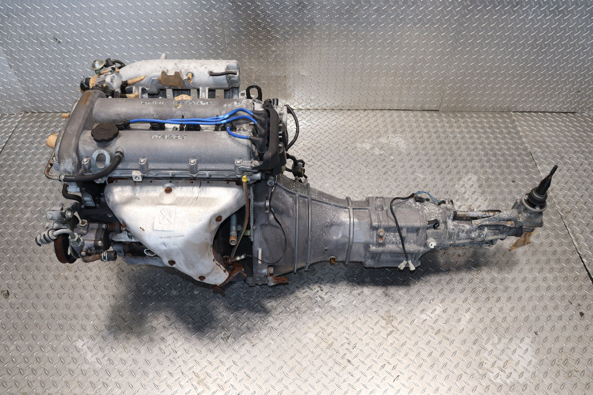 JDM 1990–1993 Mazda Miata MX-5 B6 1.6L DOHC Engine & 5-Speed Manual Transmission