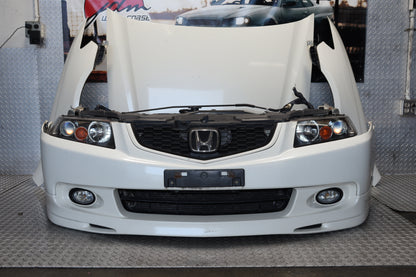 JDM 2004–2008 Honda Accord CL7 Acura TSX White Complete Front End Nose Cut Conversion