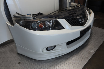 JDM 2004–2008 Honda Accord CL7 Acura TSX White Complete Front End Nose Cut Conversion